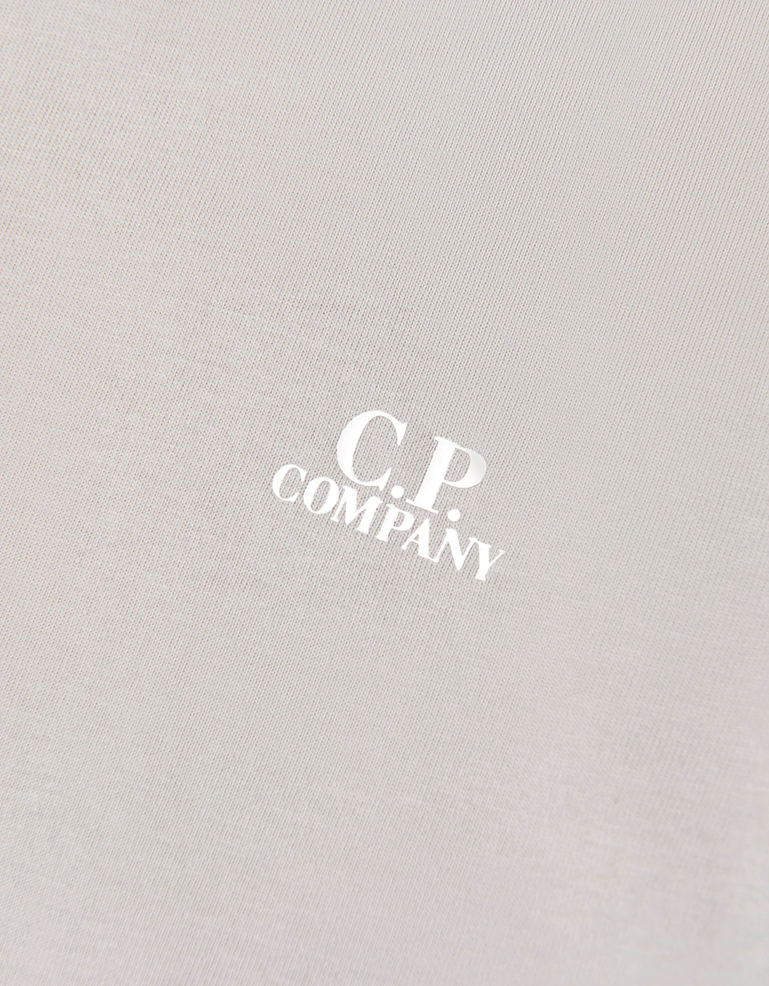 C.P. Company Boys Cotton Jersey Logo Short Set in Grey