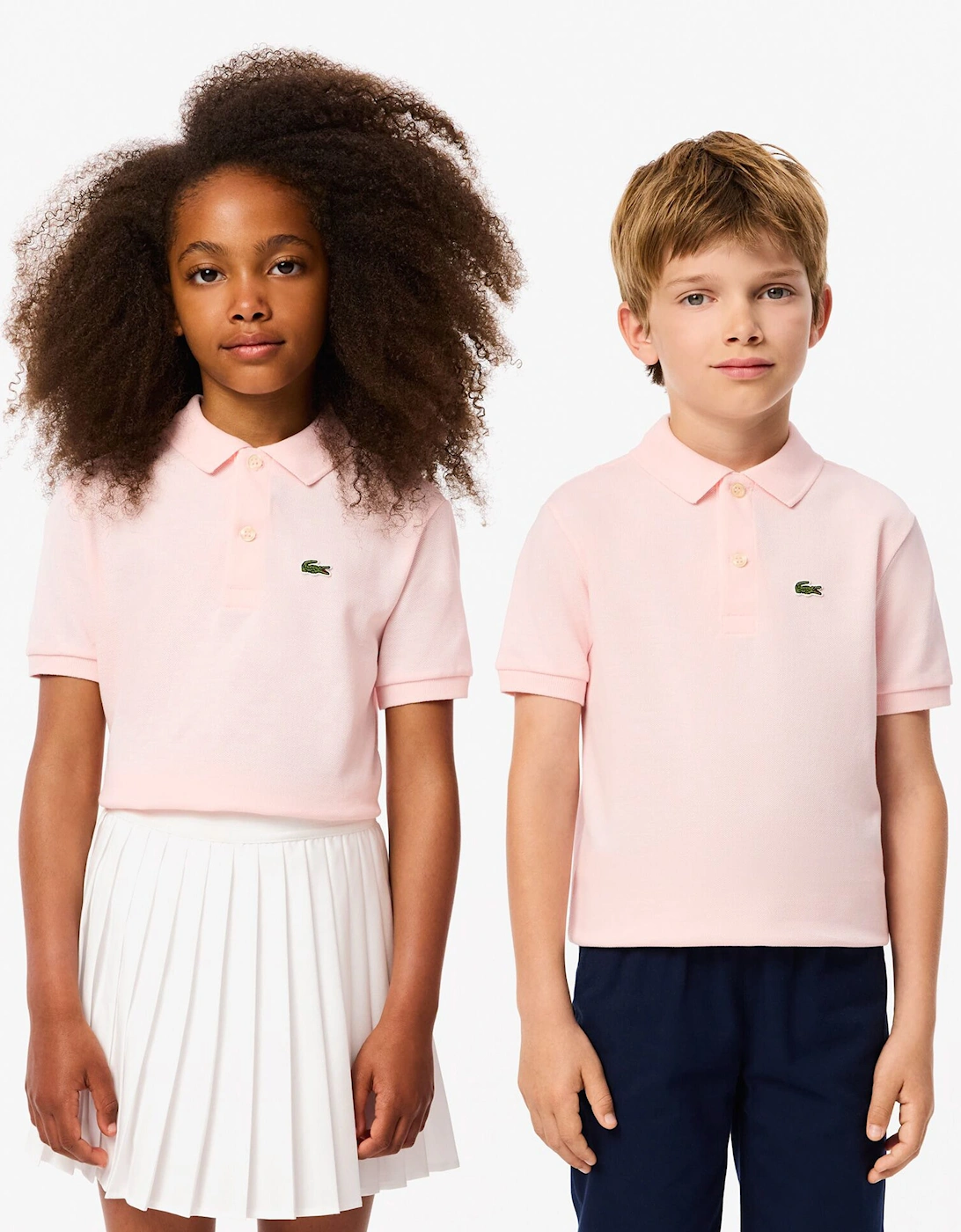 Lacoste Boys Pique Polo Shirt in Pink