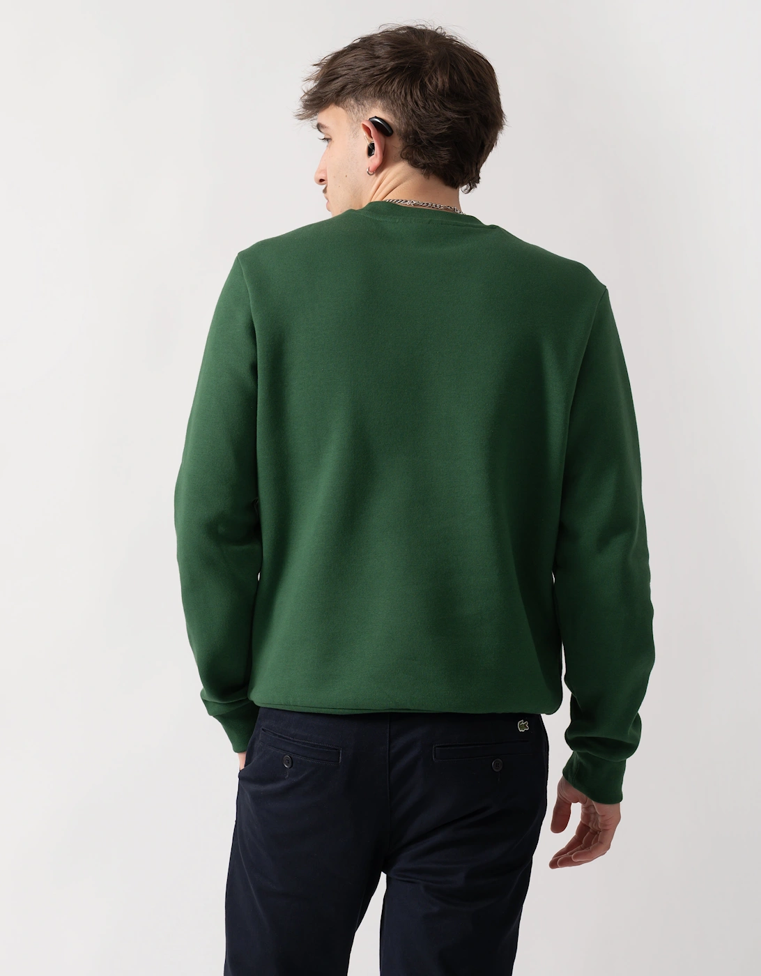 Lacoste Mens Crew Neck Fleece Sweatshirt - Green 132