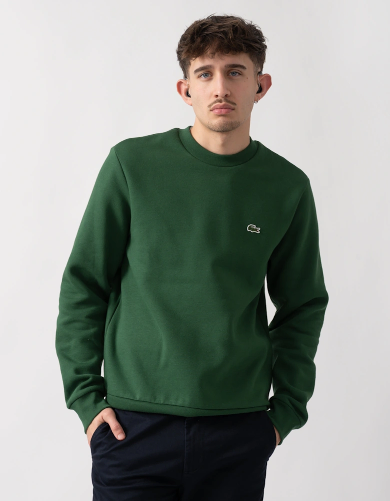 Lacoste Mens Crew Neck Fleece Sweatshirt - Green 132