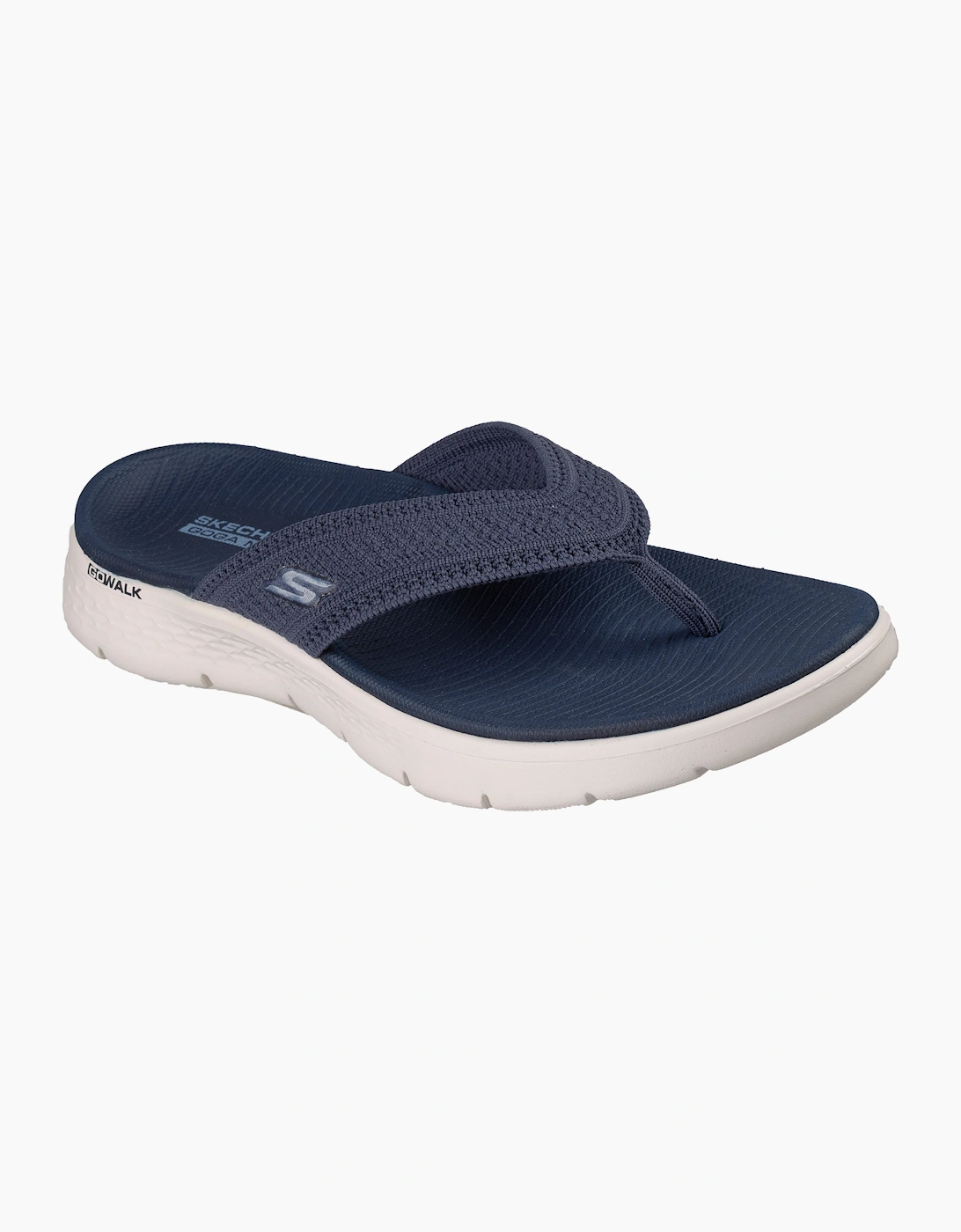 Skechers Go Walk Women's Navy Flex Holly Flip Flops - Size: 6