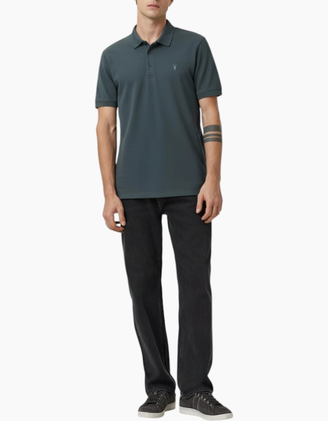 All Saints Mens Polo Shirt Summer Pullover Tee