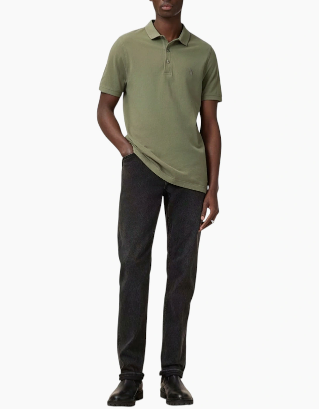 All Saints Mens Polo Shirt Summer Pullover Tee