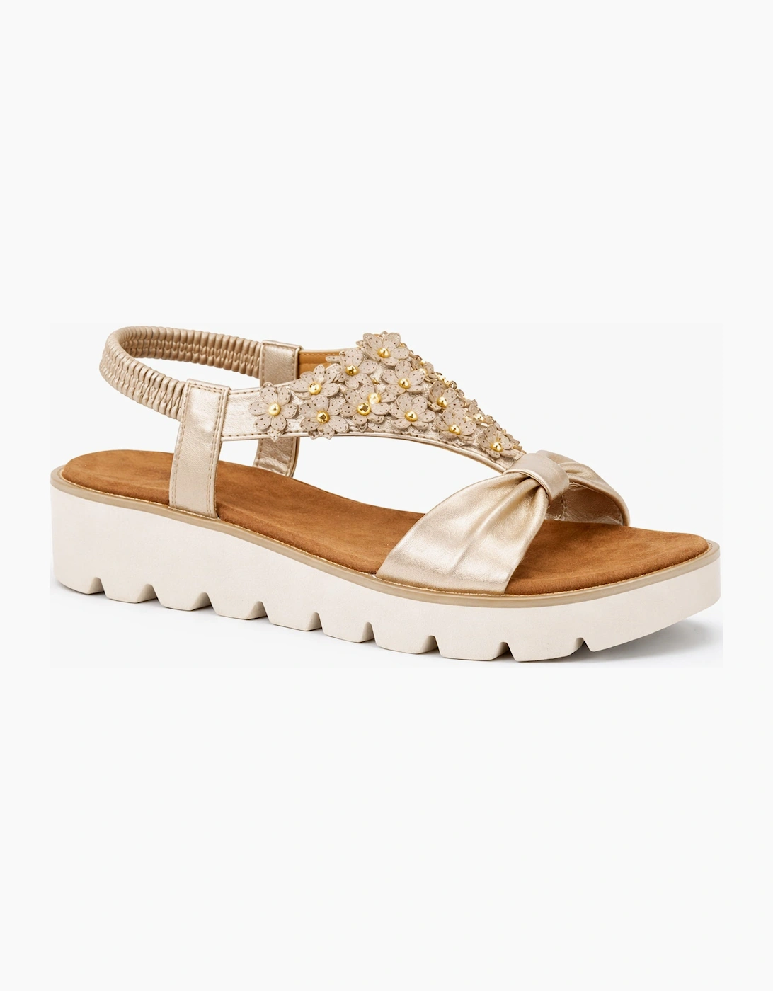 Cipriata SALVIA Womens Slingback Sandals Gold
