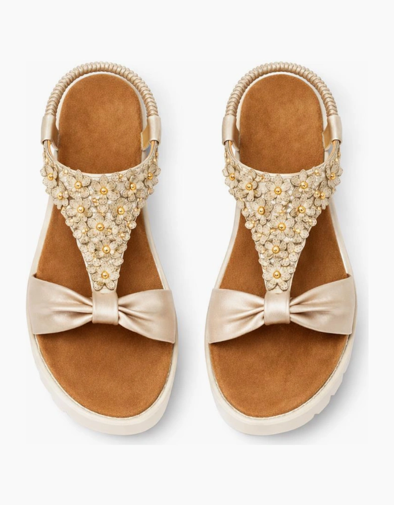 Cipriata SALVIA Womens Slingback Sandals Gold