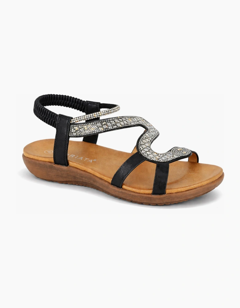 Cipriata SERPENT Womens Slingback Sandals Black