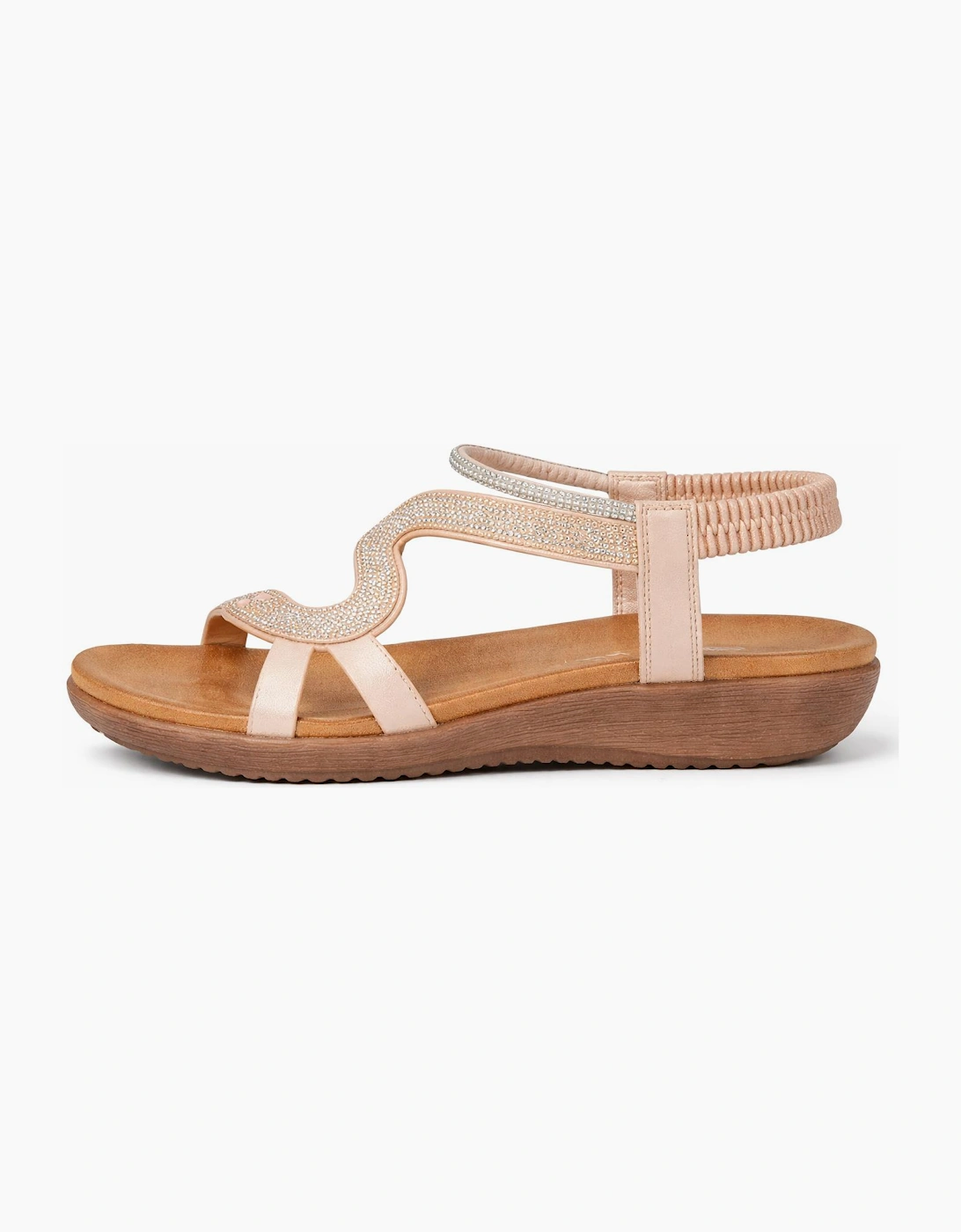 Cipriata SERPENT Womens Slingback Sandals Rose Gold