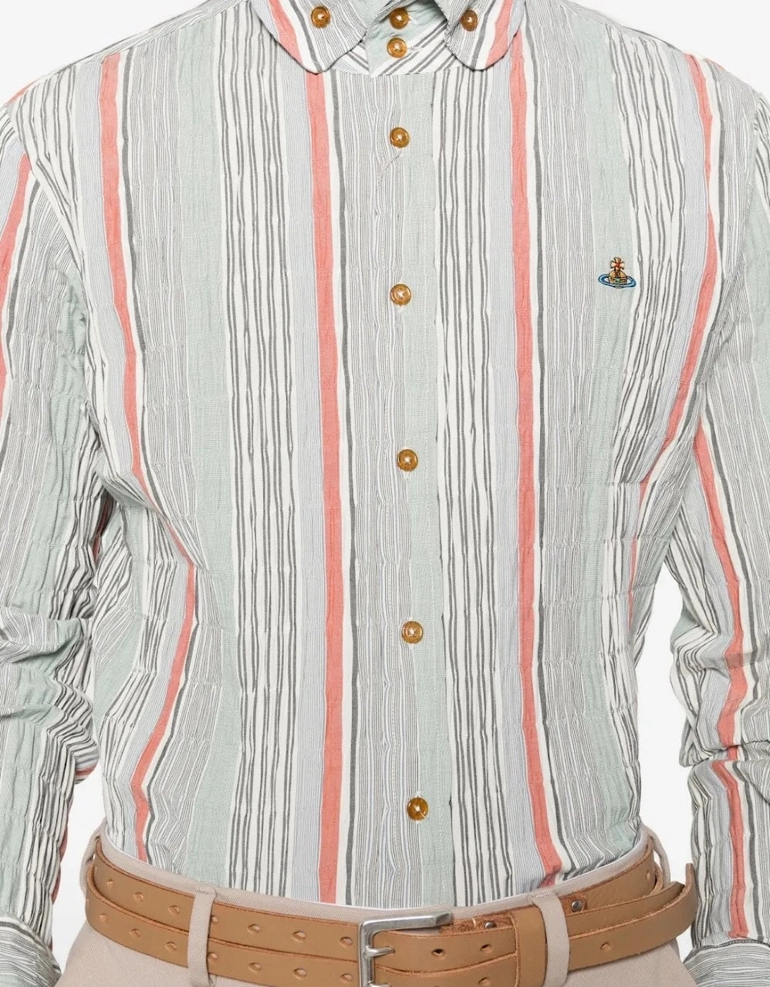 2 Button Stripe Krail Shirt Multicolour