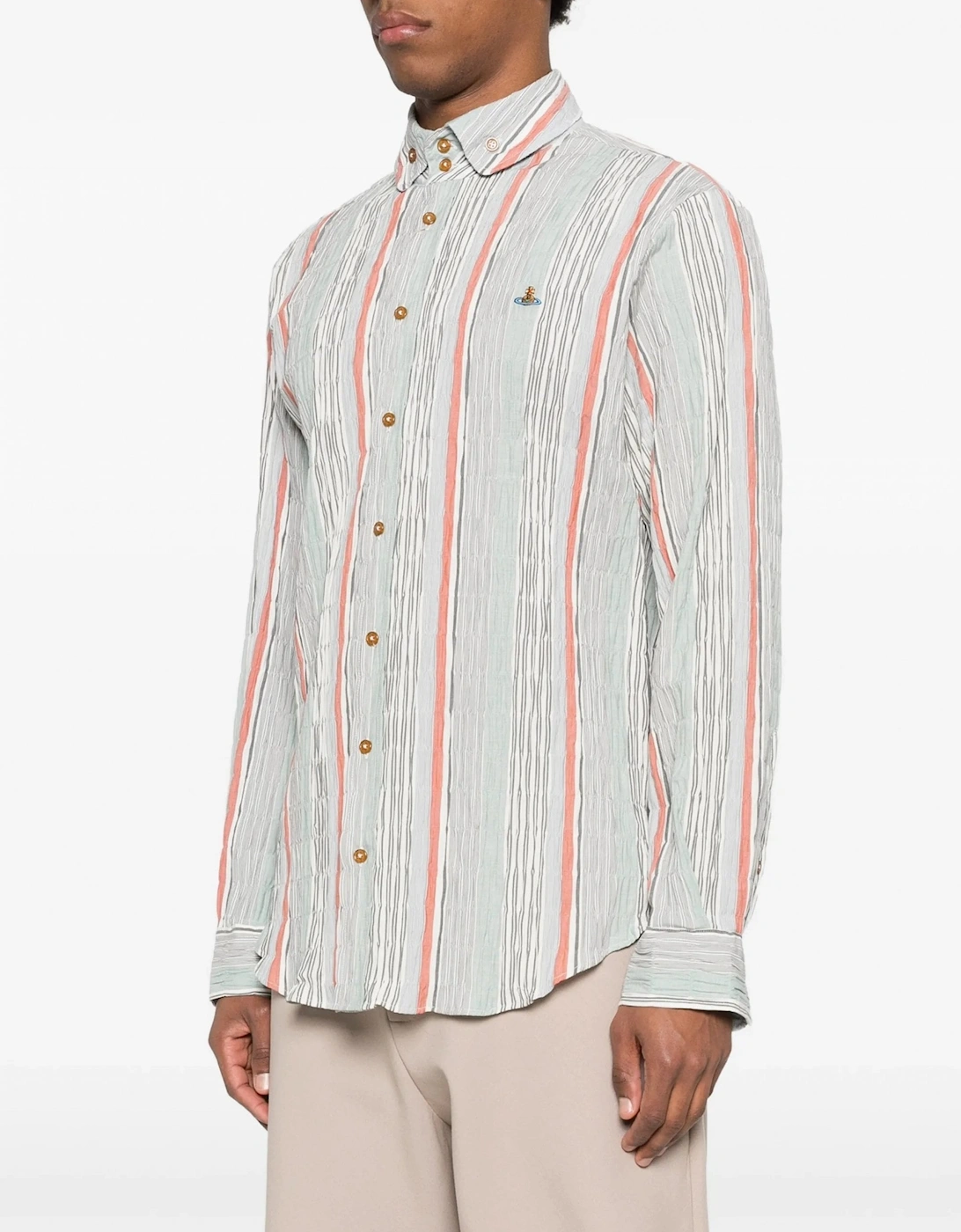 2 Button Stripe Krail Shirt Multicolour