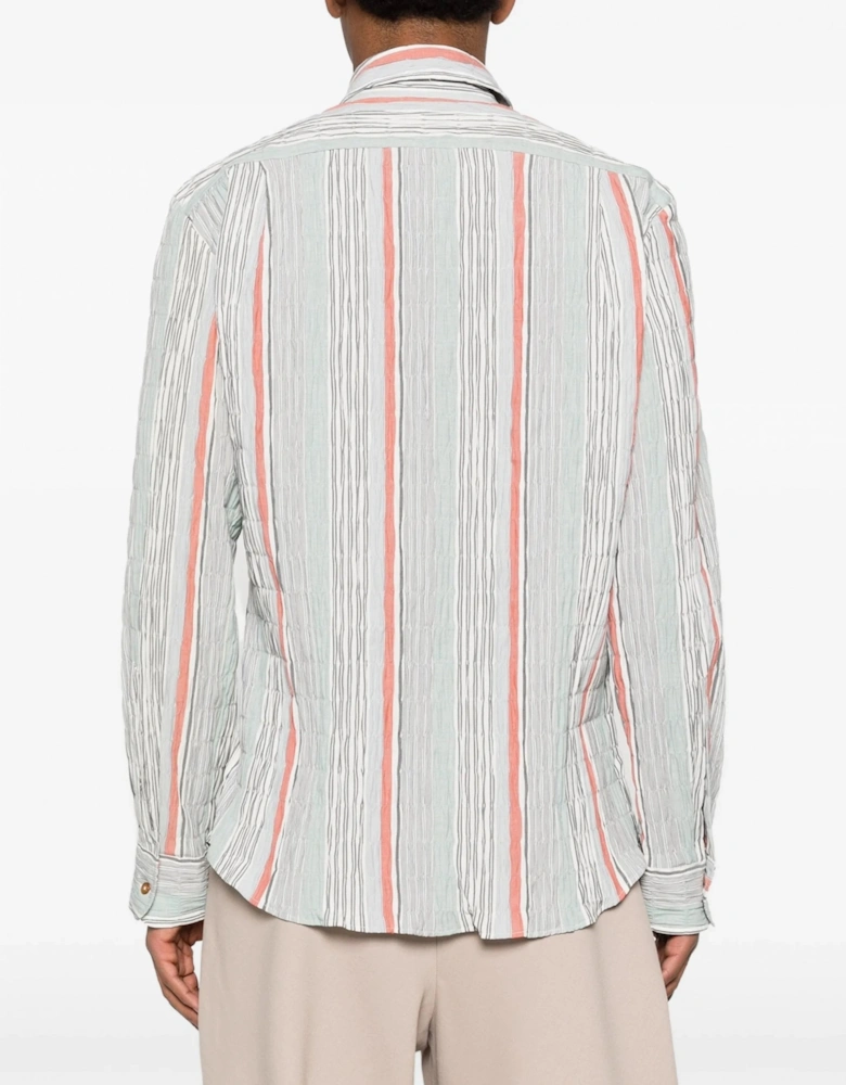2 Button Stripe Krail Shirt Multicolour
