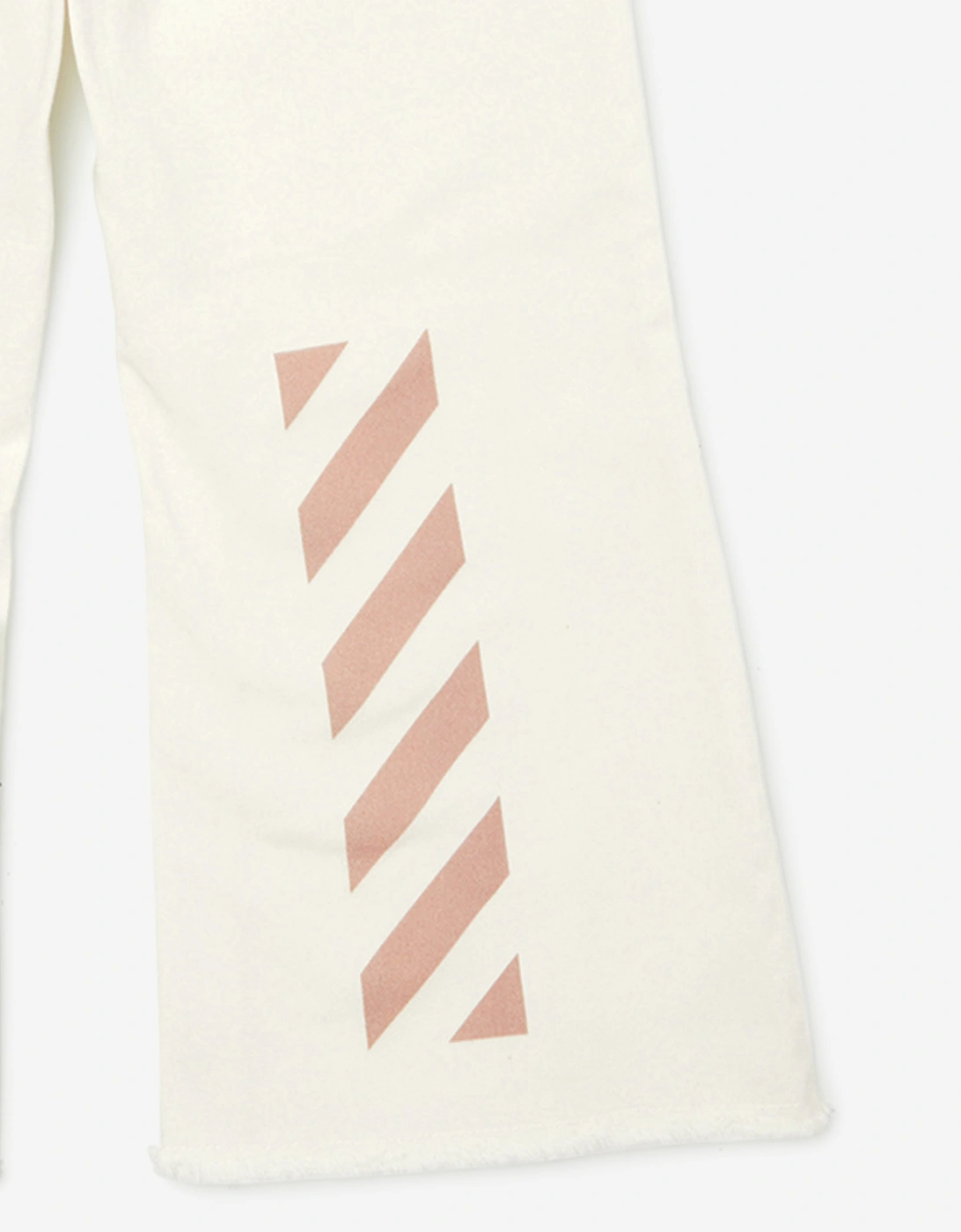 Off-White Girls Bookish Diag Denim Jeans in White