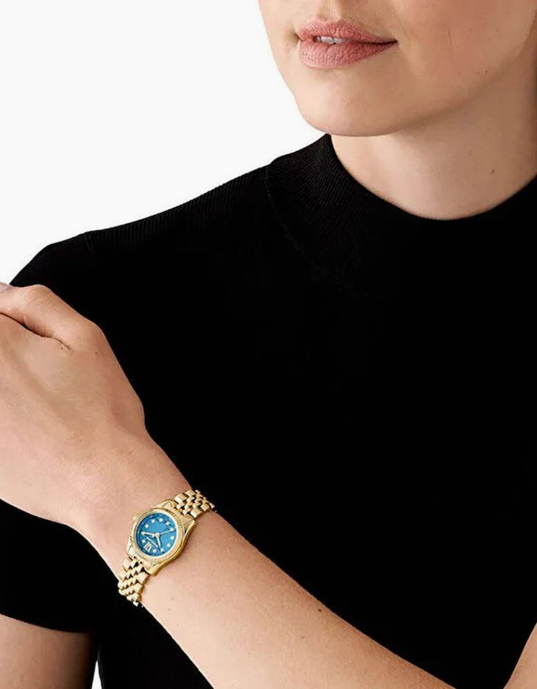 Michael Kors MK4813 Lexington Blue Dial Ladies Watch