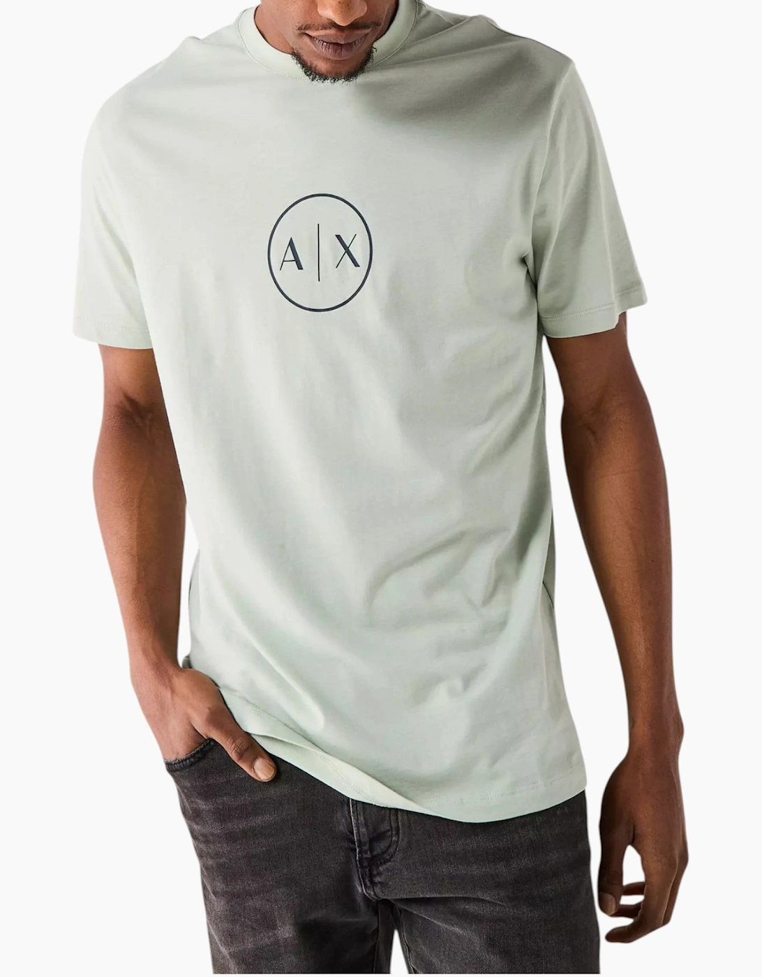 Armani Exchange Mens T Shirts Crew Neck Top
