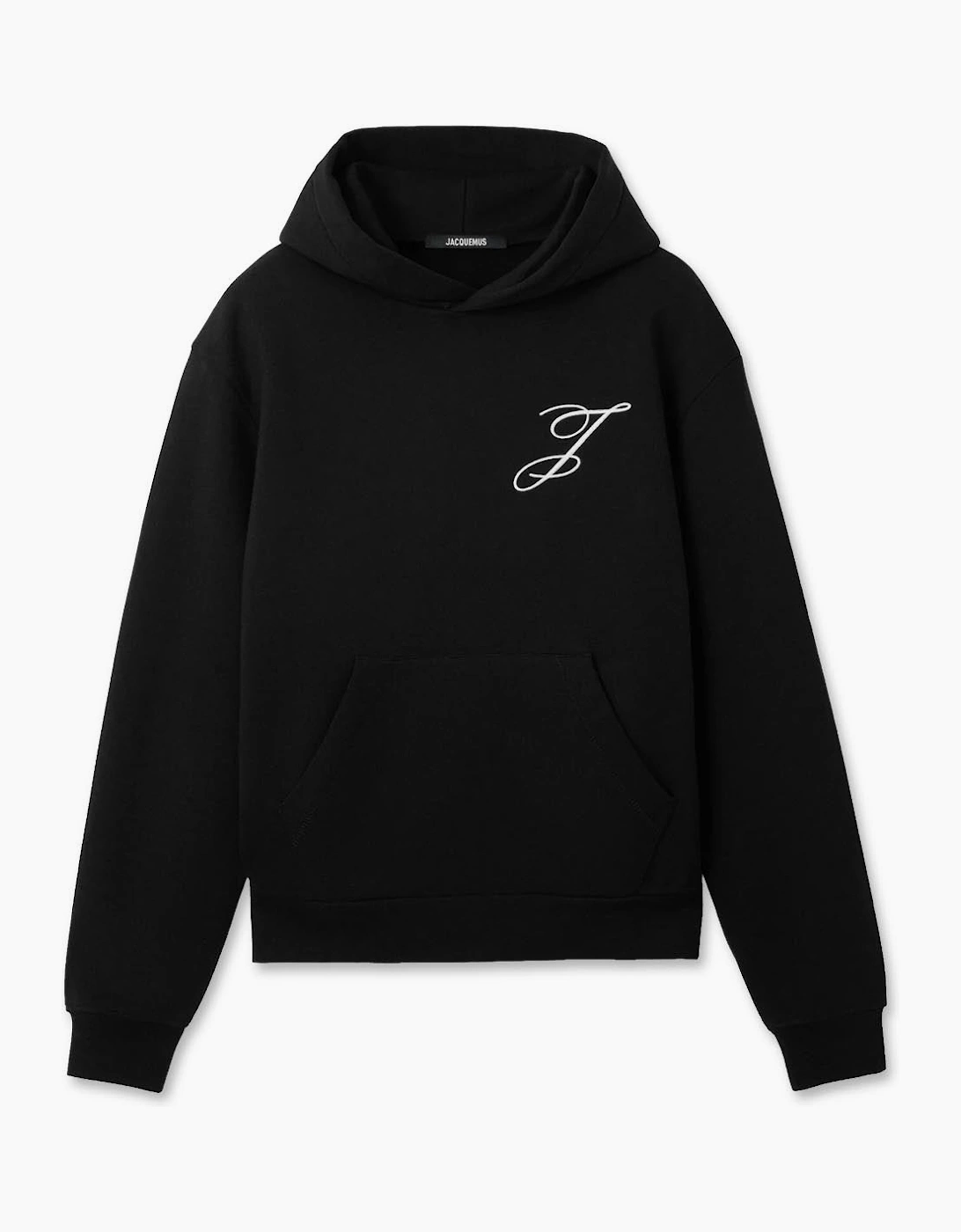 Jacquemus Men's Black Le Hoodie Logo Sweatshirt - Size: 36