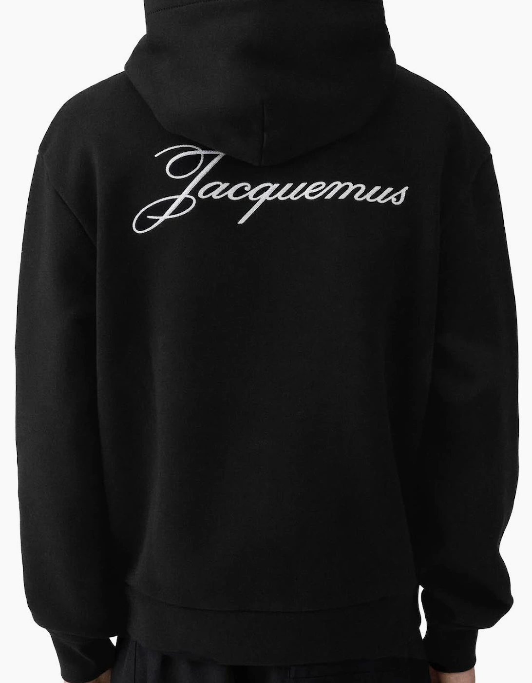 Men's Black Jacquemus Le Hoodie Logo Sweatshirt