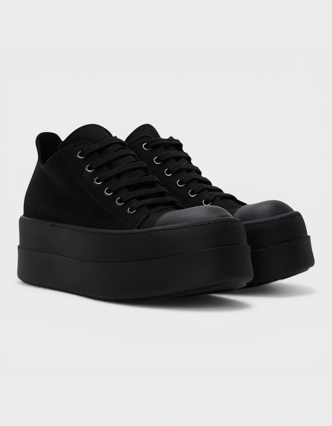 Rick Owens Double Bumper Low Sneakers Black
