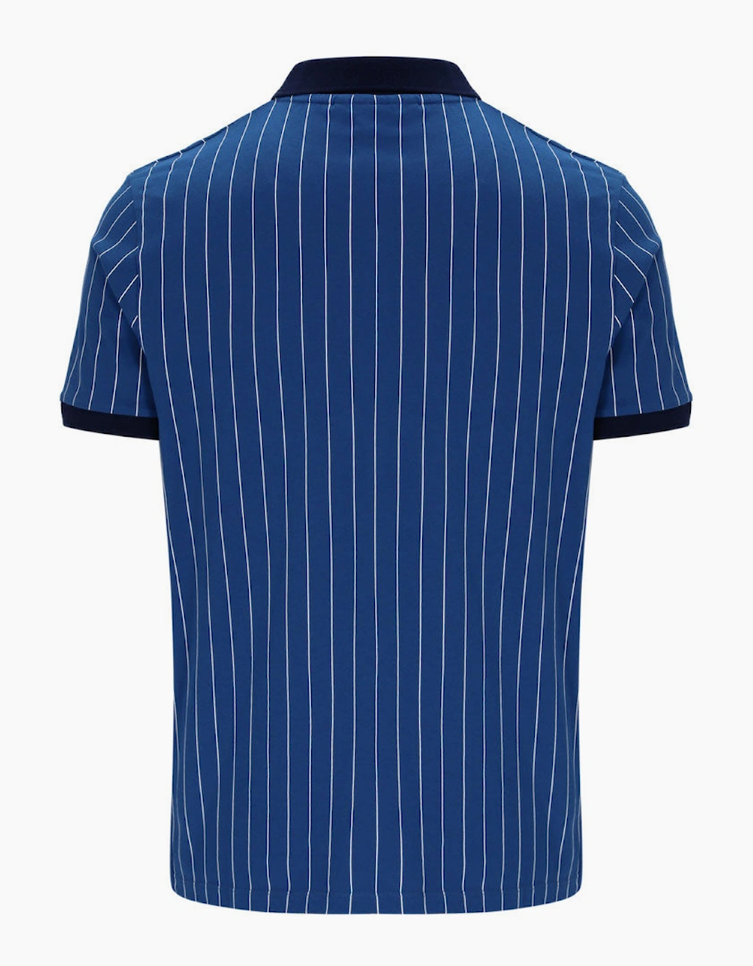 Fila Vintage BB1 Classic Stripe Polo Shirt - Limoges/White/Frozen Fjord/Navy