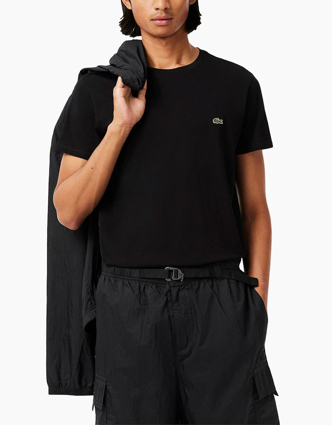 Lacoste Mens T Shirts TH6709 Crew Neck Top