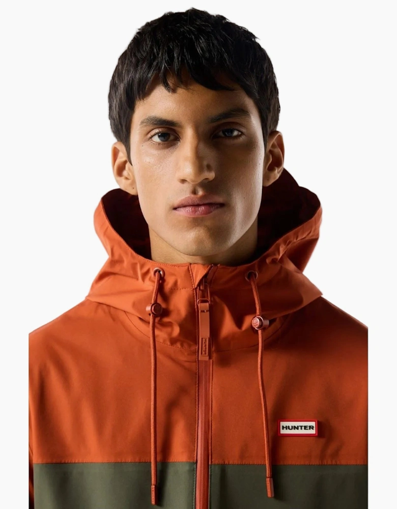 Hunter Original Mens Block Waterproof Men's Red Rain Jacket