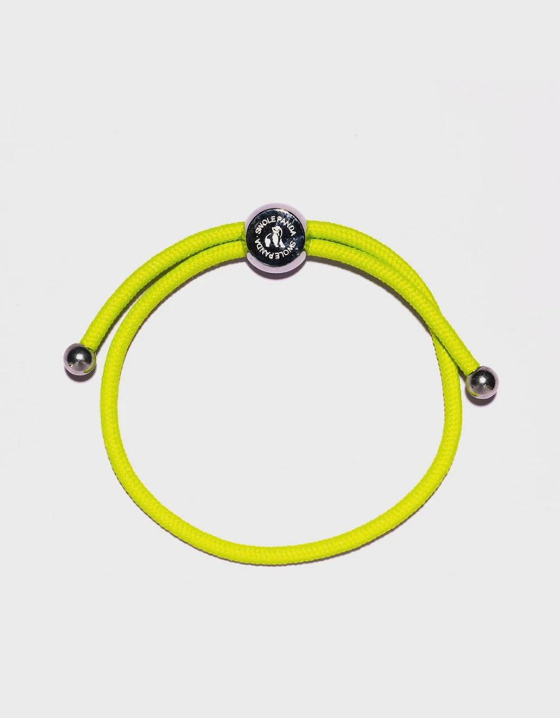 Swole Panda Woven Bracelet - Lime Green