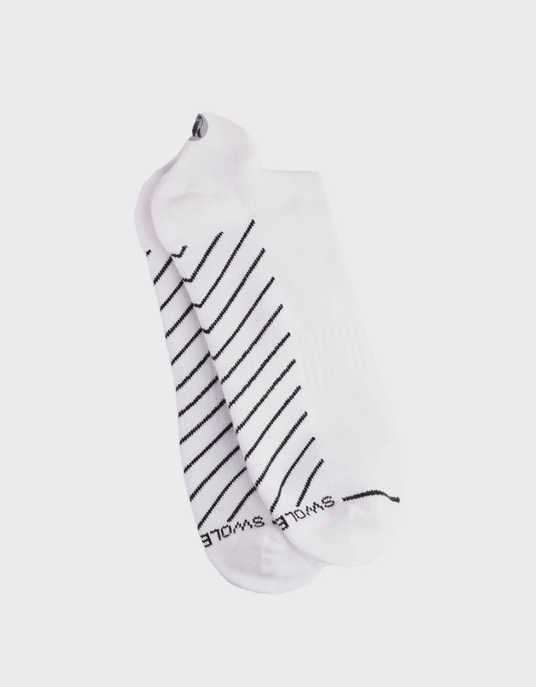 Swole Panda Performance Trainer Socks - White