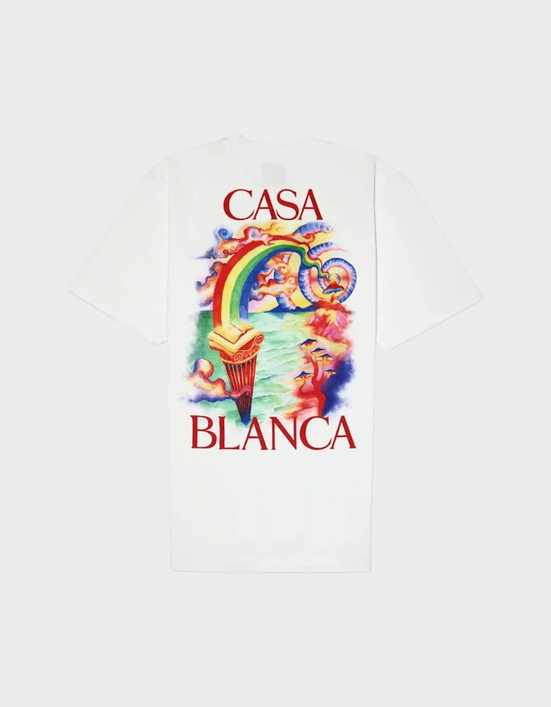 Printed T-Shirt Nature Teacher White
