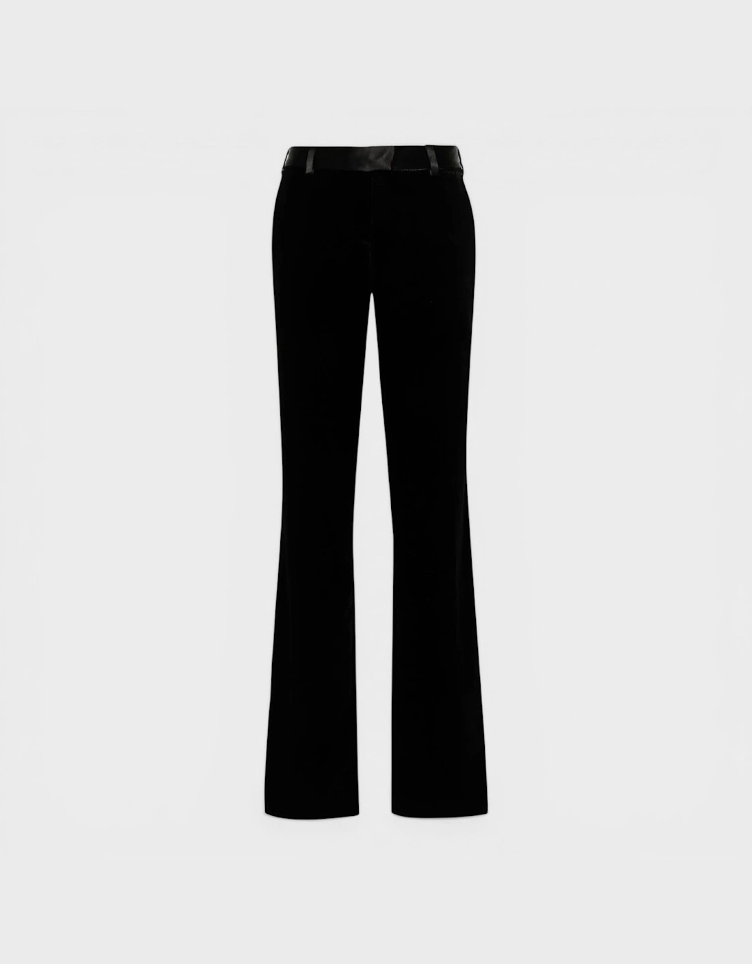 Velvet Tailored Trousers Black, 3 of 2