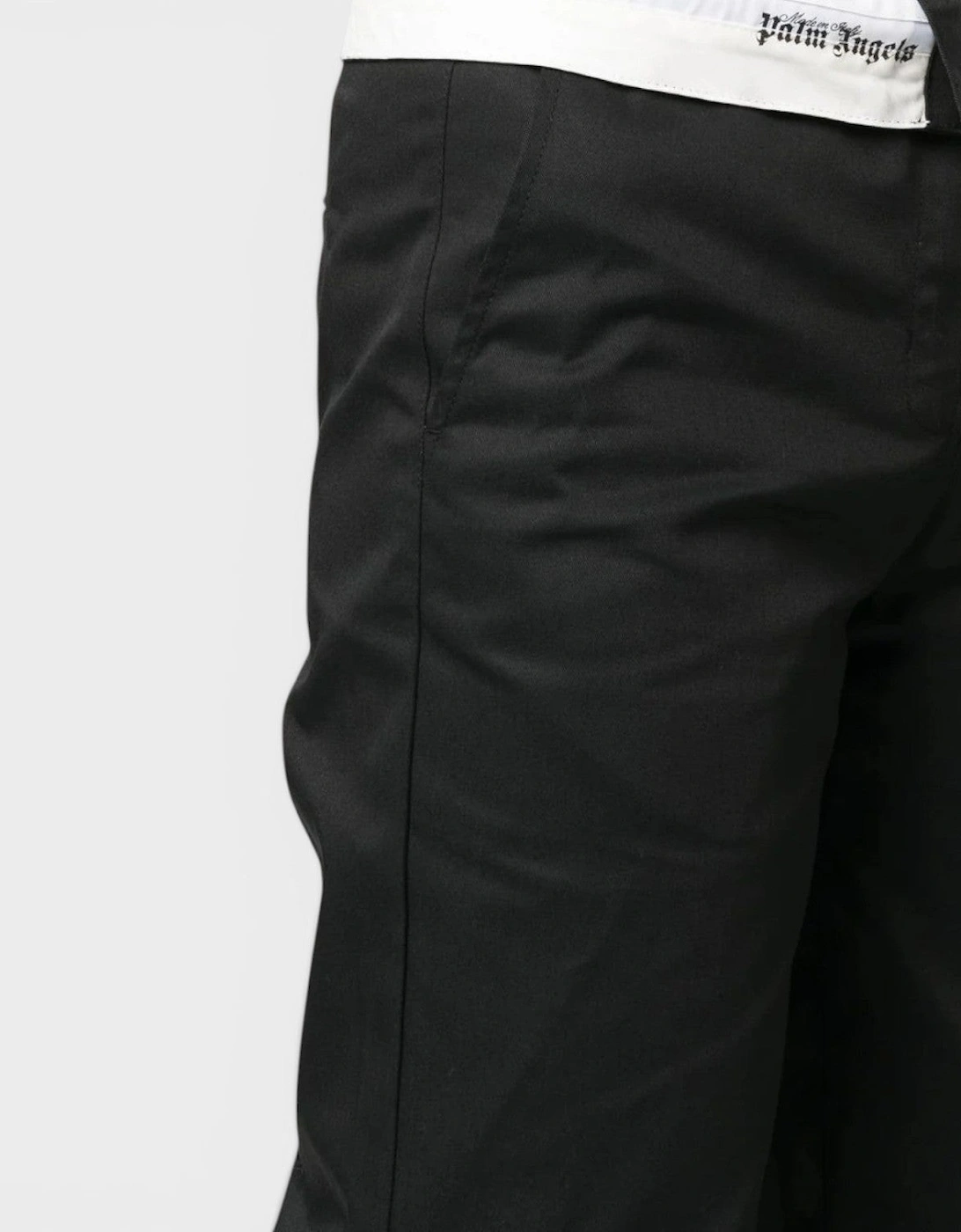 Reverse Wasitband Chino Black