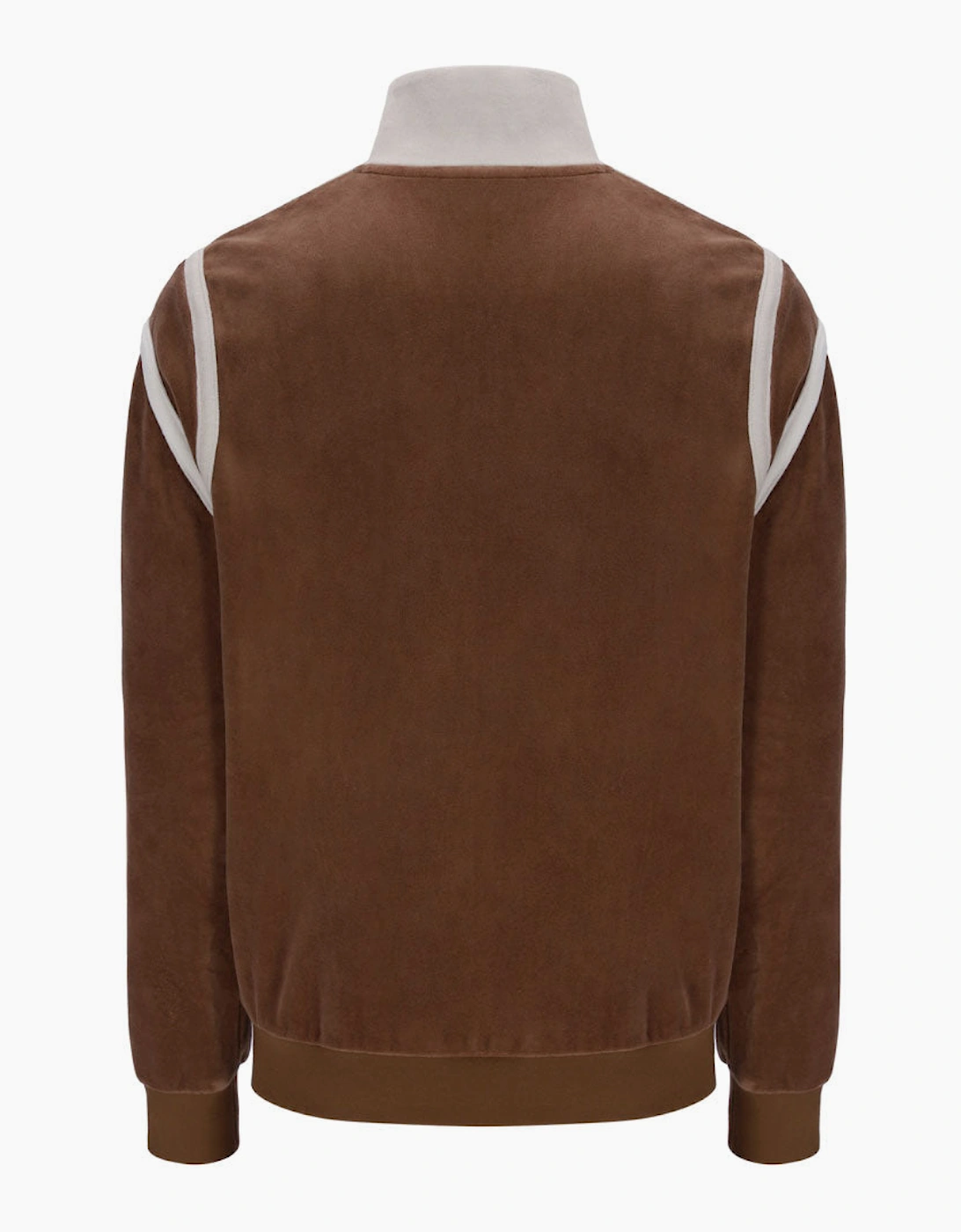 Fila Vintage Gabriele Velour Track Top - Cappuccino Brown