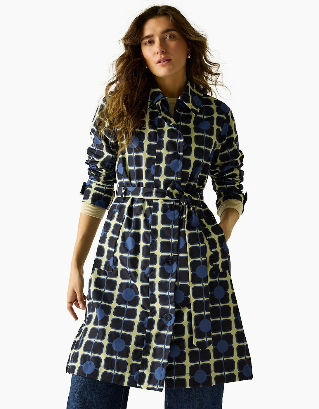 Regatta Womens Orla Kiely Trench Waterproof Jacket, 2 of 1