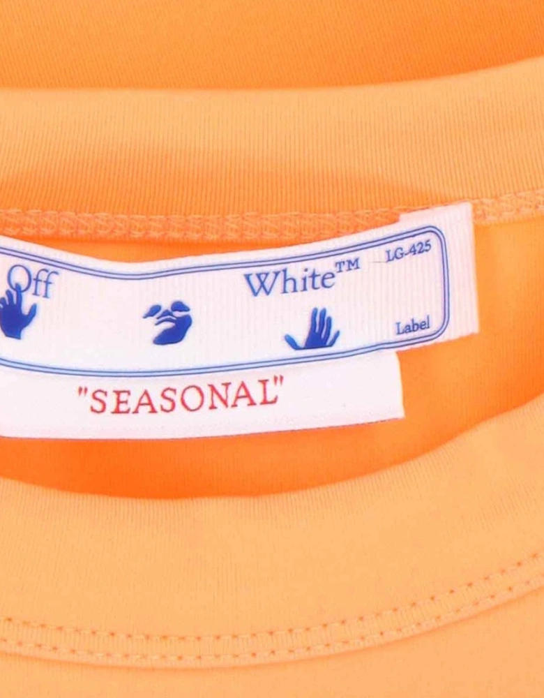 Sleek Rowing Top Peach Orange