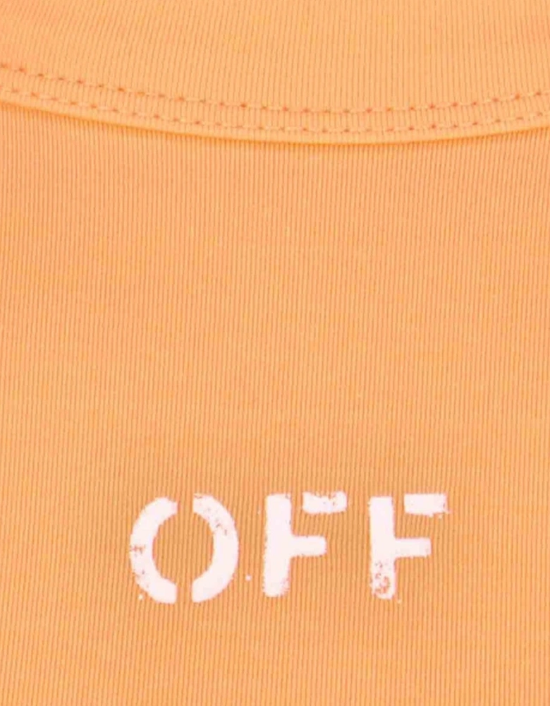 Sleek Rowing Top Peach Orange