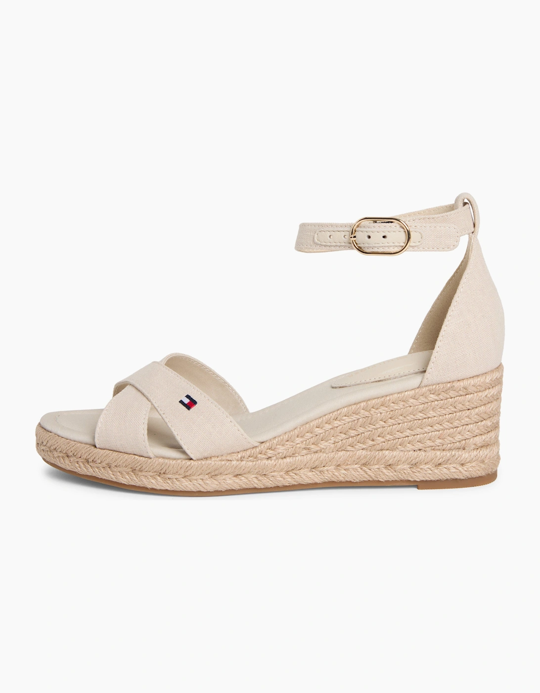 Tommy Hilfiger MID WEDGE Womens Wedge Sandals Classic Beige
