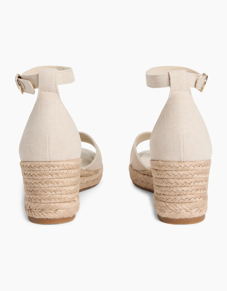 Tommy Hilfiger MID WEDGE Womens Wedge Sandals Classic Beige