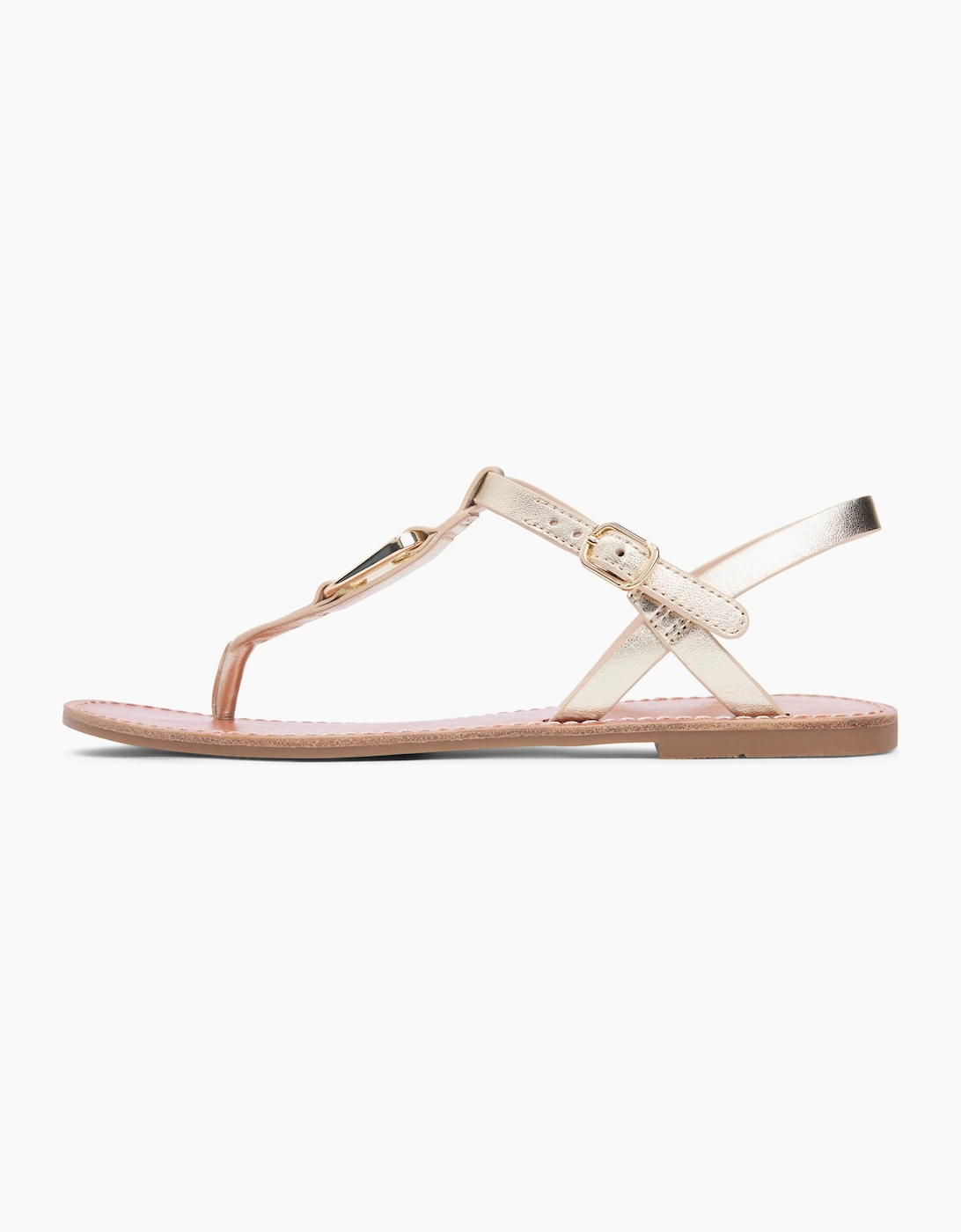 Tommy Hilfiger LEATHER THONG Sandals Womens Thong Sandals Gold
