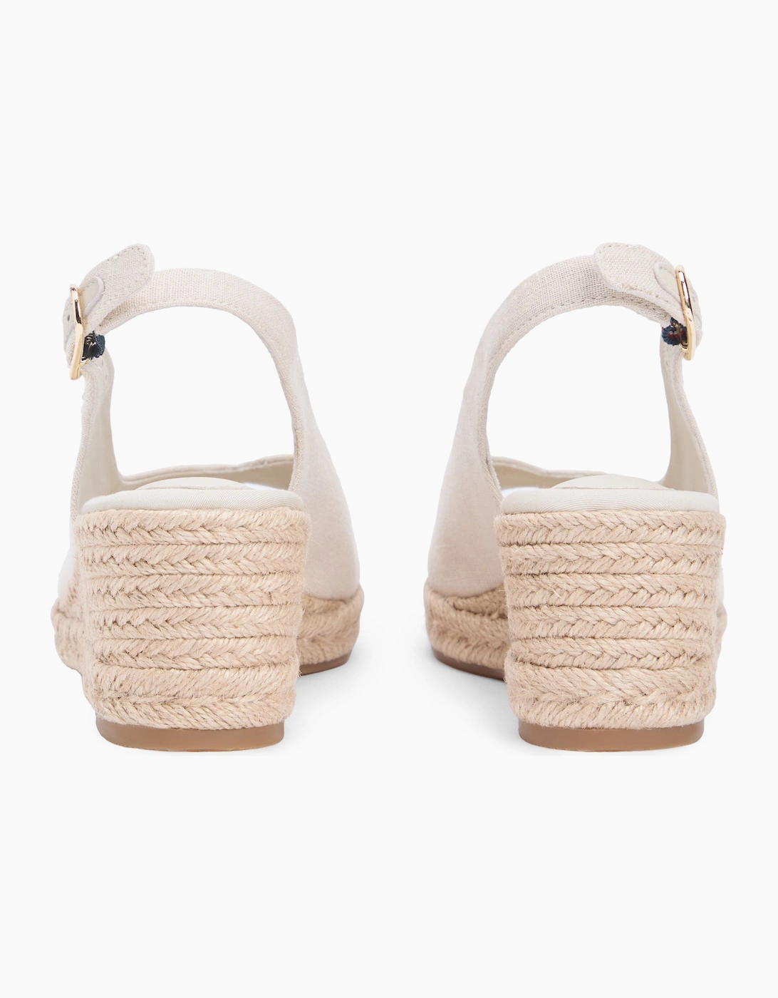 Tommy Hilfiger MID WEDGE Womens Wedge Sandals Classic Beige