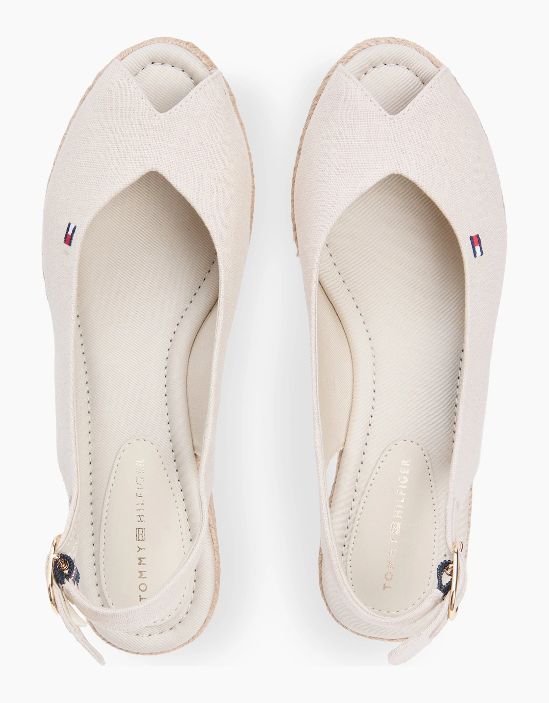 Tommy Hilfiger MID WEDGE Womens Wedge Sandals Classic Beige
