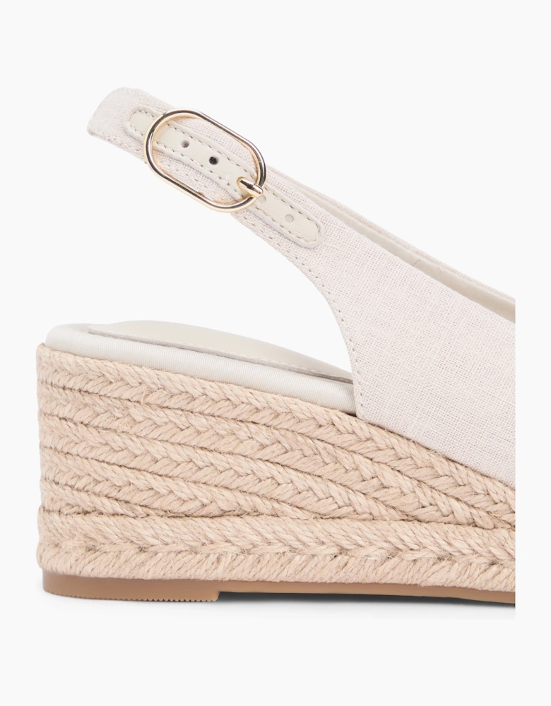 Tommy Hilfiger MID WEDGE Womens Wedge Sandals Classic Beige