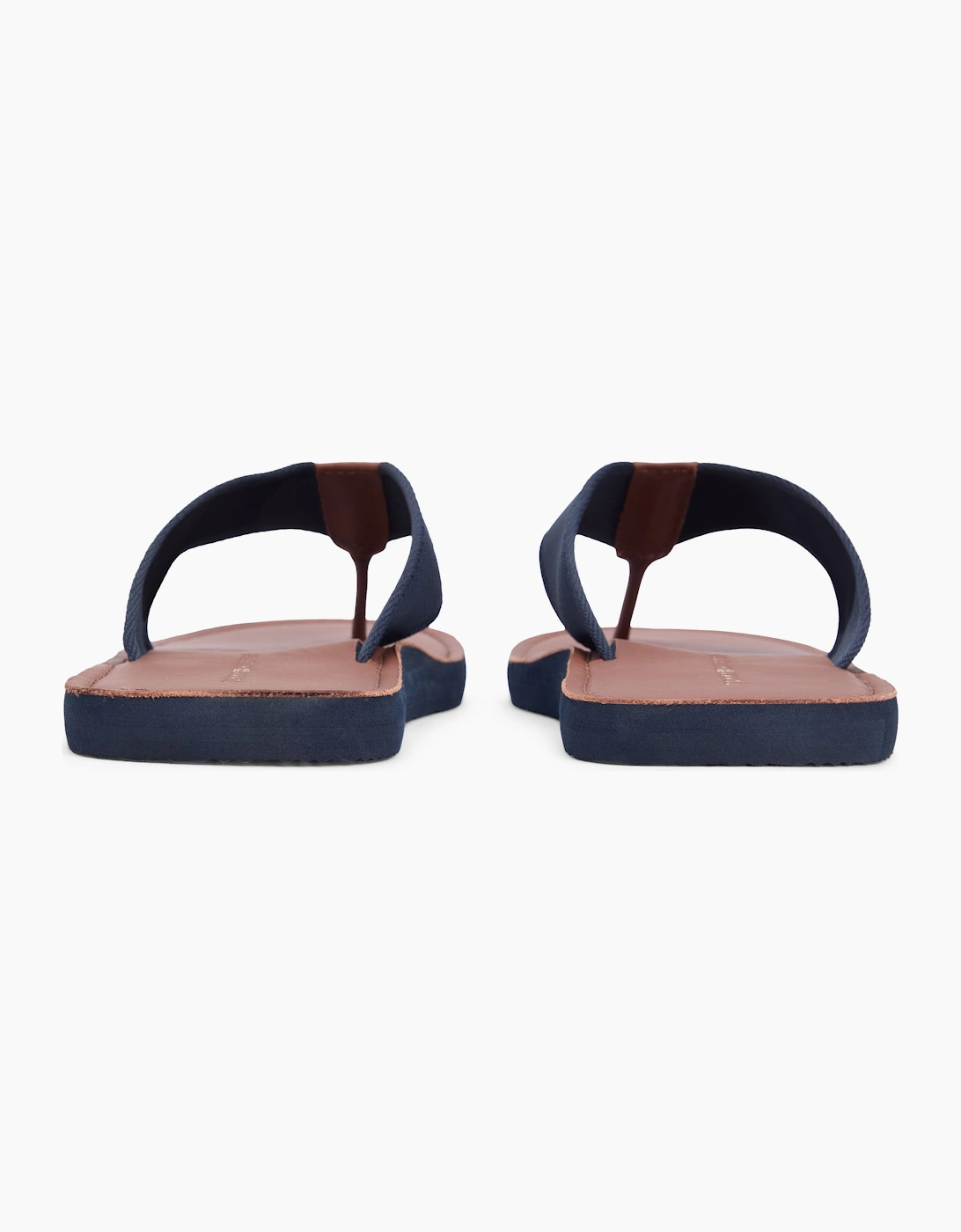 Tommy Hilfiger HILFIGER LEATHER Mens Toe-Post Sandals Desert Sky