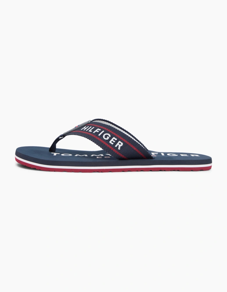 Tommy Hilfiger SPORTY HILFIGER Mens Toe-Post Sandals Desert Sky