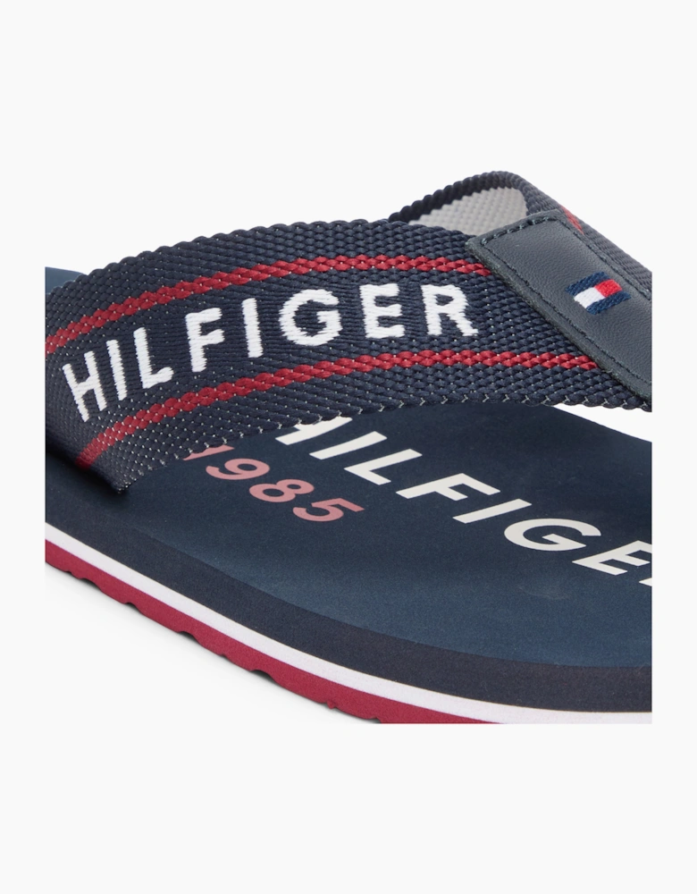 Tommy Hilfiger SPORTY HILFIGER Mens Toe-Post Sandals Desert Sky