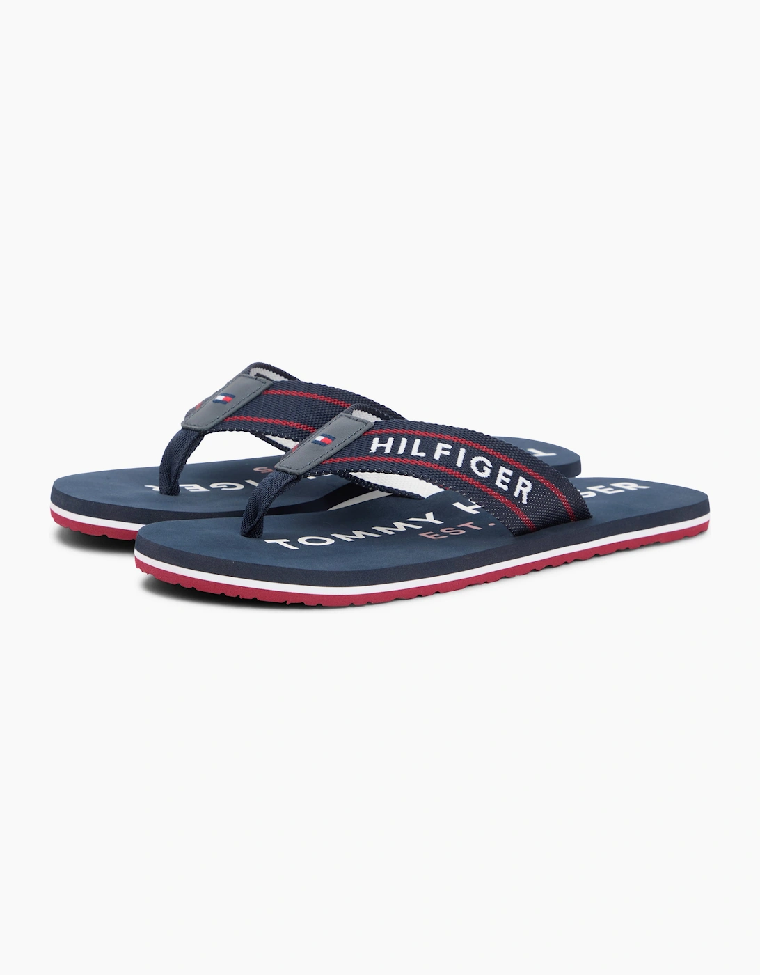 Tommy Hilfiger SPORTY HILFIGER Mens Toe-Post Sandals Desert Sky