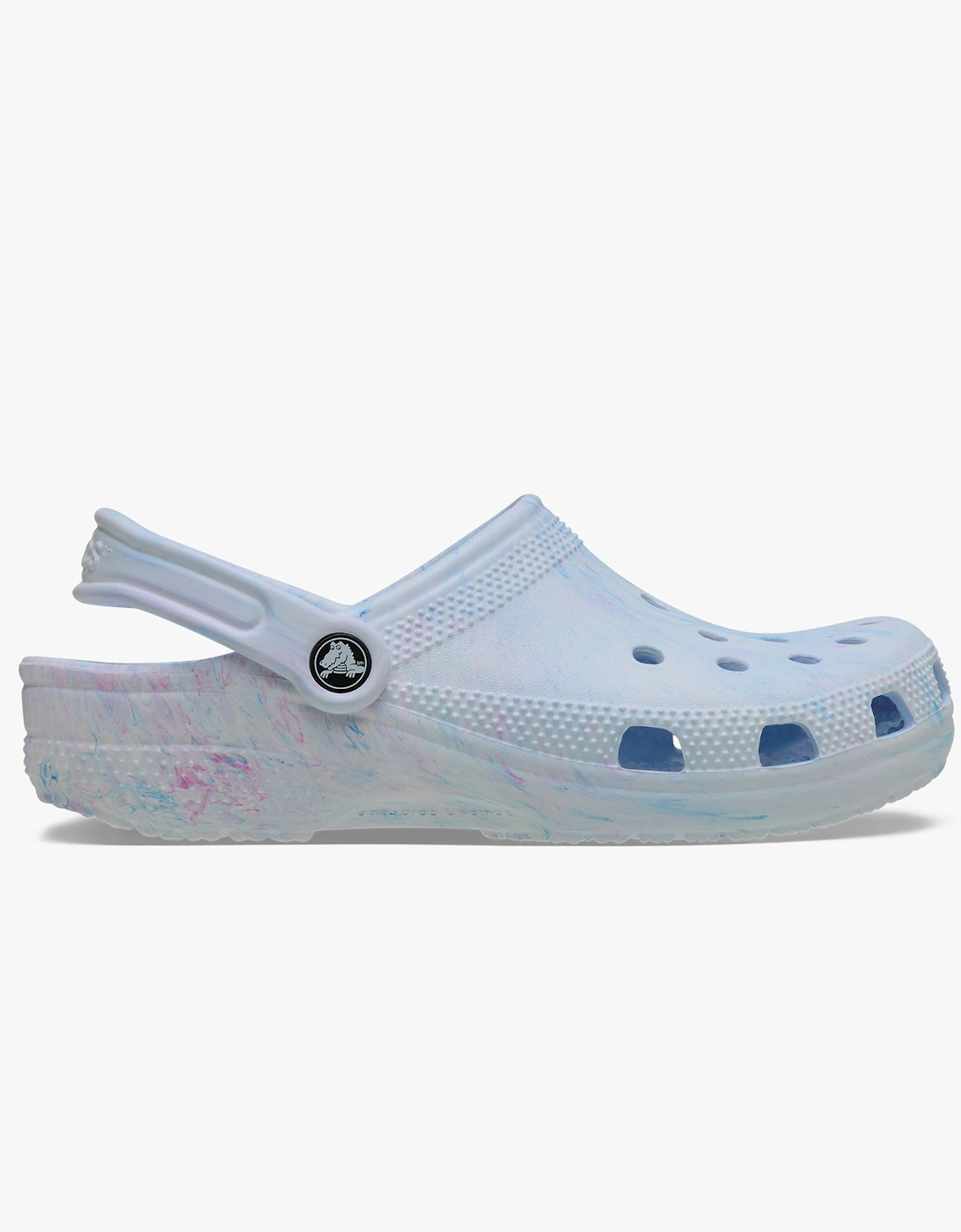 Crocs Women's Blue 211583 Watercolor Marbled Clogs Oxygen Swirl - Size: 6