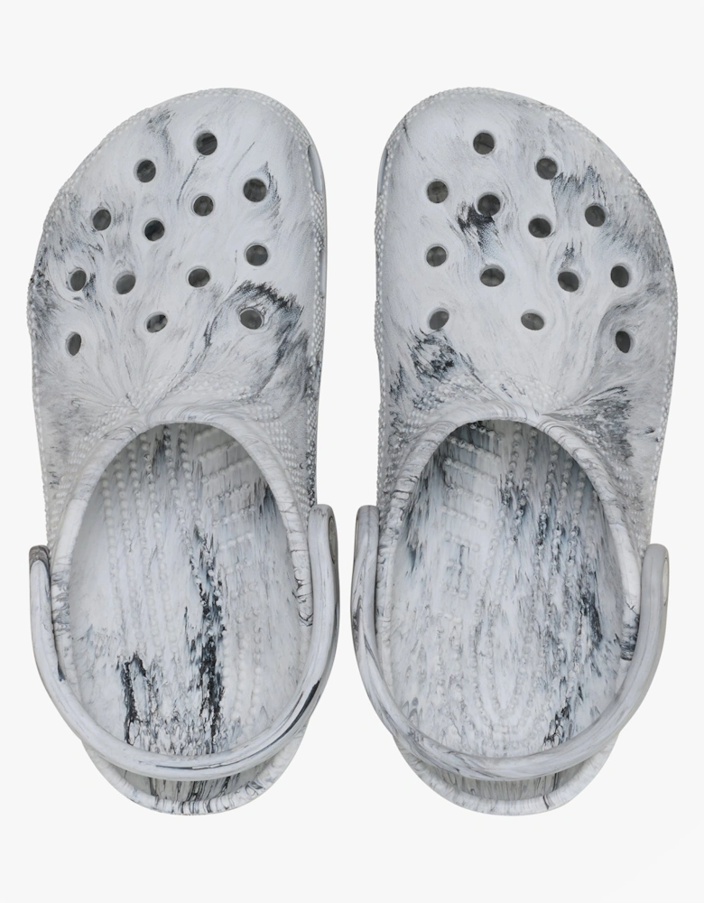 Crocs 211583 WATERCOLOR MARBLED Womens Clogs Grey Swirl