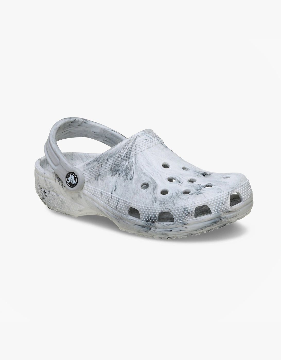 Crocs 211583 WATERCOLOR MARBLED Womens Clogs Grey Swirl