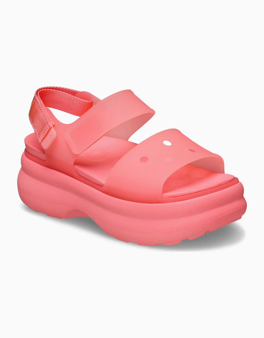 Crocs SOHO FROSTED Womens Platform  Sandals Guava