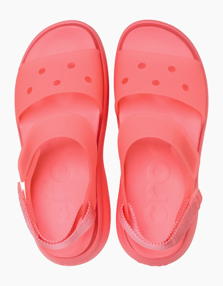 Crocs SOHO FROSTED Womens Platform  Sandals Guava
