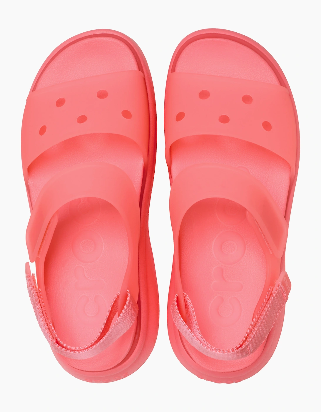 Crocs SOHO FROSTED Womens Platform  Sandals Guava