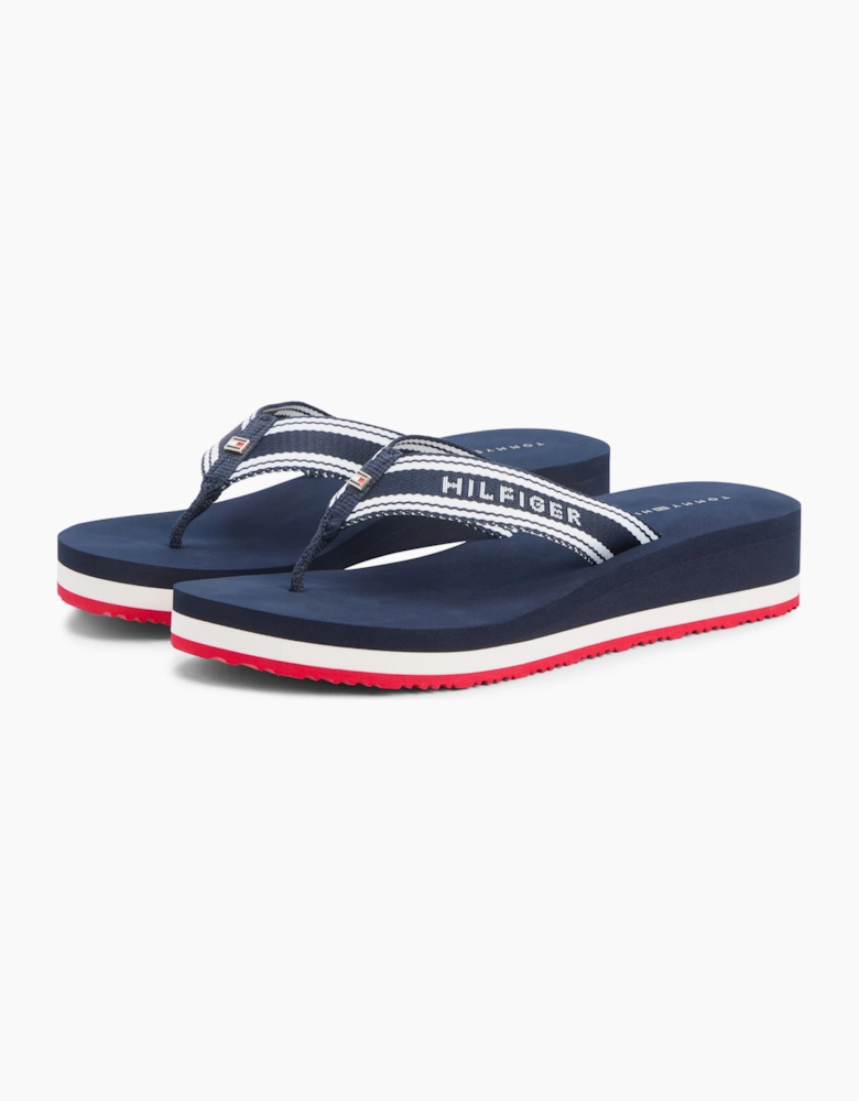 Tommy Hilfiger FLAG PRINT SUMMER Womens Toe ring Sandals Rwb