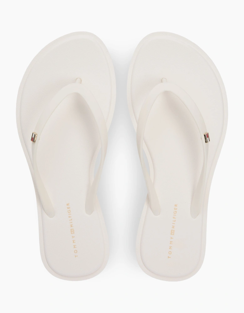 Tommy Hilfiger SCANDI SUMMER Womens Toe-Post Sandals Ecru